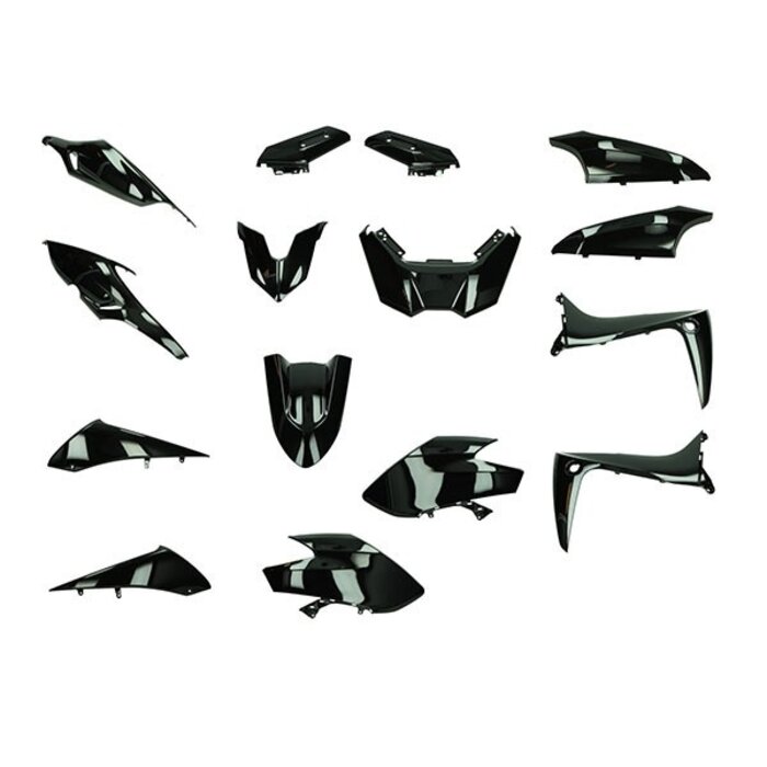 MERKLOOS Plaatwerkset - Yamaha - T-Max560 - Zwart glans - 15-delig