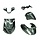 DMP Plaatwerkset - SP EVO-1 - Carbon glans - 5-delig - Zip2000