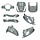 DMP Plaatwerkset Fiddle 2 - Nardo grey grijs - 8-delig