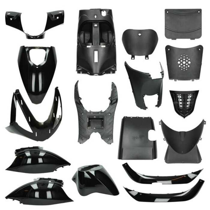 MERKLOOS Plaatwerkset - China Zip- Agm - sp50 btc streetline - Zwart - 17-delig