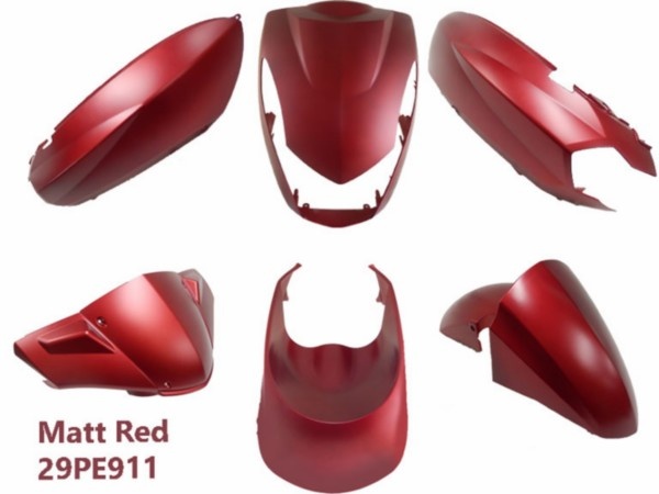 ART plaatwerkset kisbee rood mat 6-delig