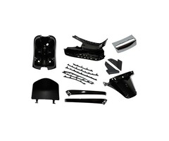 Merkloos Plaatwerkset binnenzijde glans zwart