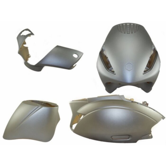 Power1 Power1 plaatwerkset - Mat grijs (titanio) - Origineel - Zip2000 - Titan - 4-delig