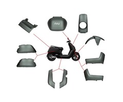 DMP Plaatwerkset NIU titanium 10-delig