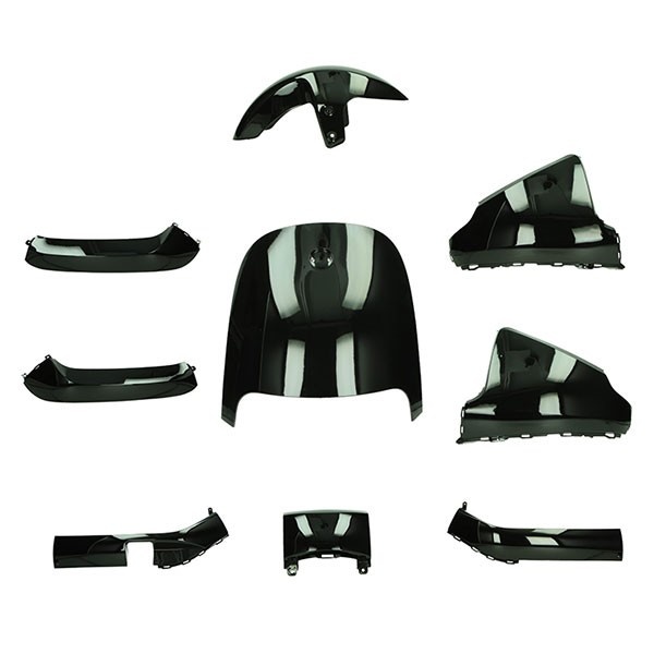 plaatwerkset segwayE110/segwayE125 zwart glans 9-delig