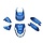 DMP plaatwerkset - Euro-4 - Kisbee - Blauw mat - 6-delig