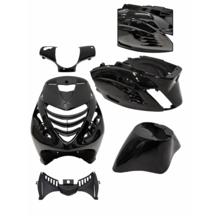 DMP DMP plaatwerkset - SP RS-1 Air -  Zip2000sp - Zwart glans - 5-delig