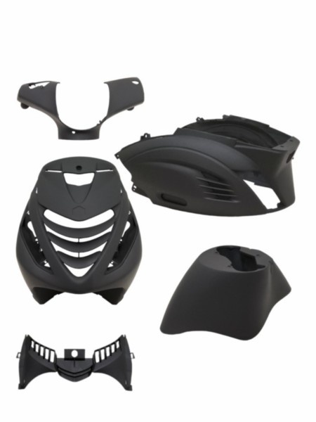 plaatwerkset RS-1 zip2000sp zwart mat DMP 5-delig