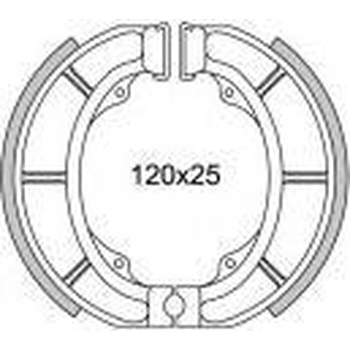 New Fren Remsegmentset Newfren GF1233 Suzuki CP50 - Derby Vamos - Voor/Achter