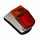 Merkloos Achterlicht - Rood/Chroom - Past op Kreidler