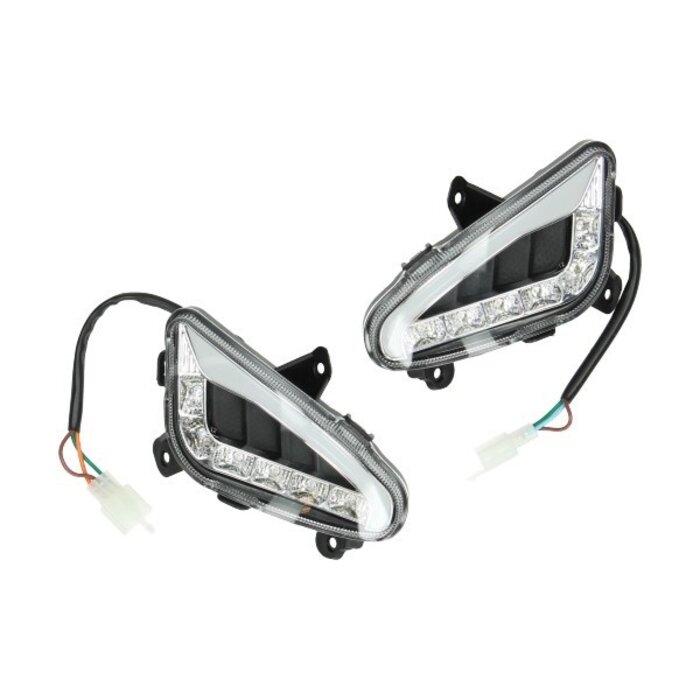 knipperlichtset achter led matrix E-keur achter helder euro-4 tube audi look chi lx/nap/riva/toscana/vx50agm orig