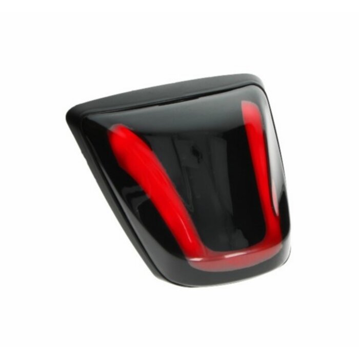 achterlicht led tube E-keur rand mat zwart/smoke glas >2018 primav/sprin DMP