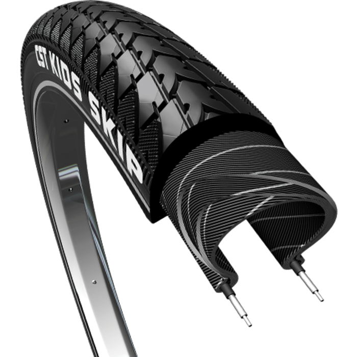 CST Buitenband CST Skip Kids 26 x 1.75" / 47-559mm - zwart met reflectie