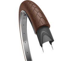 Edge Buitenband Mambo 28 x 2.00"/ 50-622 mm - donkerbruin met reflectie