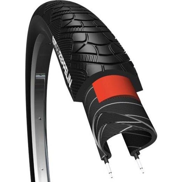 CST Buitenband CST Zeppelin 28 x 2.00" / 50-622mm anti lek - zwart met reflectie