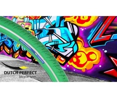 Dutch Perfect Buitenband 28 x 1.75"/ 50-622 no puncure - groen met reflectie