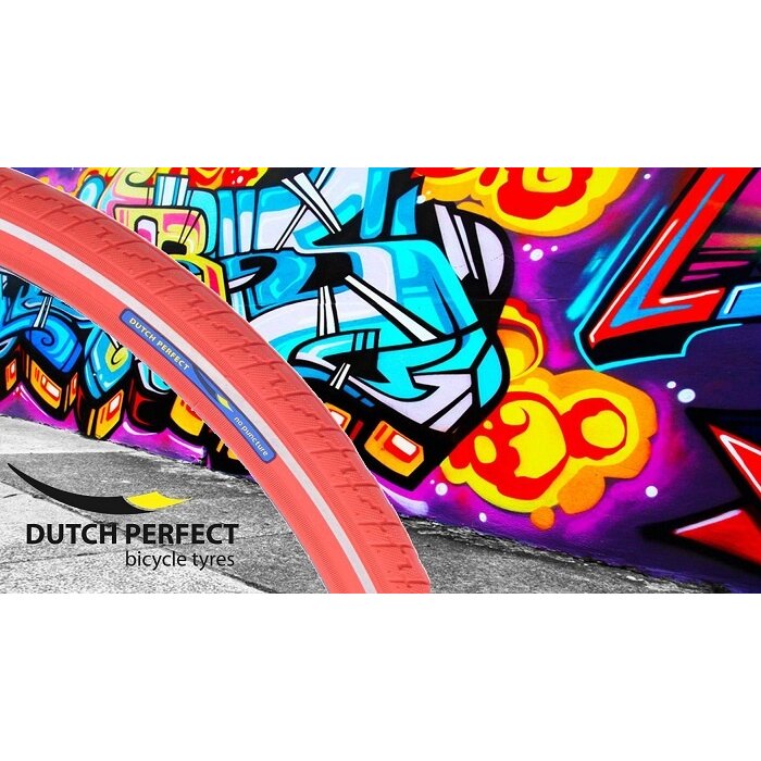 Dutch Perfect Buitenband Dutch Perfect 28 x 1 ½" / 40-635 no puncture - rood met reflectie