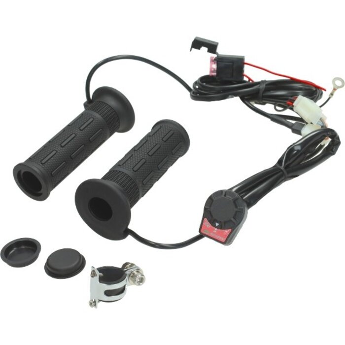 handvatset + verwarming universeel koso bromfiets/motorfiets/scooter 130mm koso