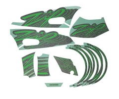 stickerset special edition zip 4t [euro5] zwart/groen piag orig 2h005871