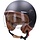 CAB helm demi-jet - E-06 keur - Comfort - Maat L - Zwart mat/bruin