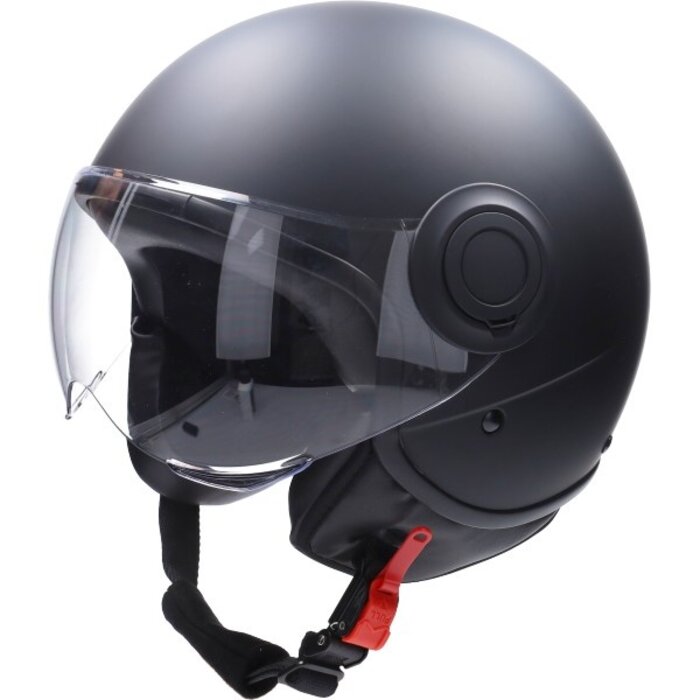 CAB CAB helm demi-jet E-06 keur comfort XS zwart mat/zwart