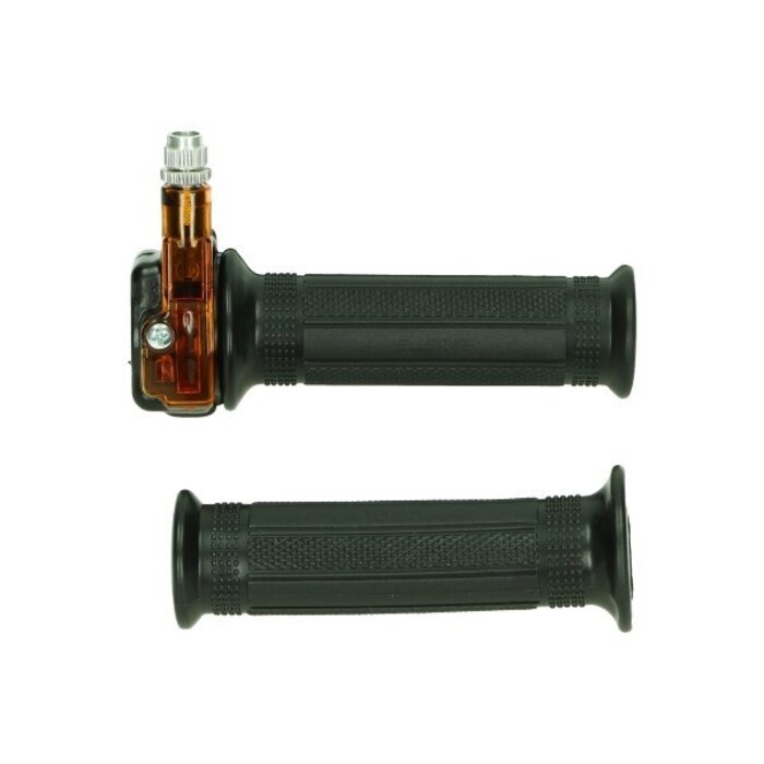 Lusito Lusito Gashandel Speed - Recht - Zwart/Oranje - Past op Scooter