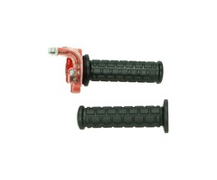 gashandelset speed haaks (made in EU) bromfiets/scooter/univ rood/zwart lusito