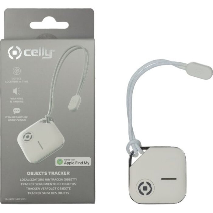 Celly Celly smartfinder tracker werkt via Iphone App bromfiets/fatbike/motorfiets/scooter wit