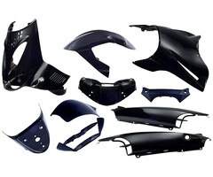 Edge Plaatset 11-delig Edge voor Aprilia SR van bouwjaar 1997 tot 2004 - zwart metallic
