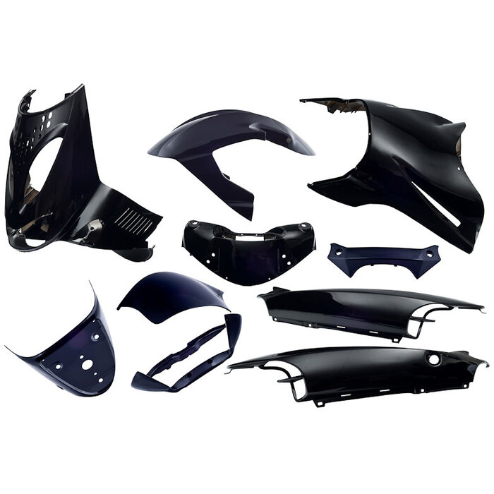 Edge Plaatset 11-delig Edge voor Aprilia SR van bouwjaar 1997 tot 2004 - zwart metallic