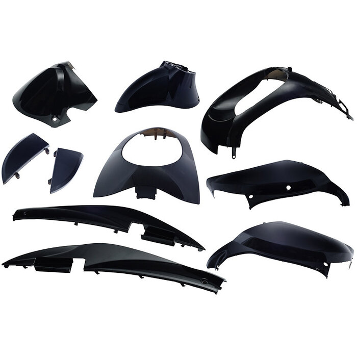 Edge Plaatset 10-delig Edge voor Sym Mio - zwart metallic