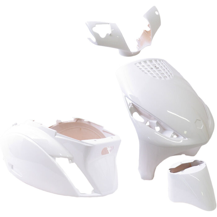 Edge Plaatset 4-delig Edge voor Piaggio Zip/Zip 2000 2T/4T vanaf bouwjaar 2000 - glanzend wit