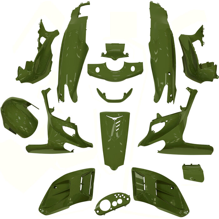 Edge Plaatset 15-delig Edge voor Gilera Runner tot bouwjaar 08-2005 - districtgroen