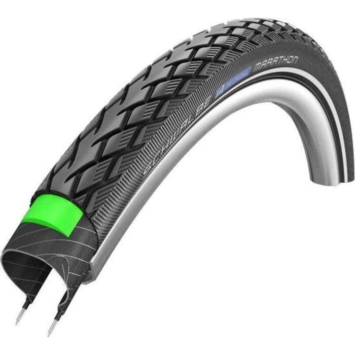 Schwalbe Buitenband Schwalbe Green Marathon GreenGuard 20 x 1.75"/ 47-406mm - zwart met reflectie