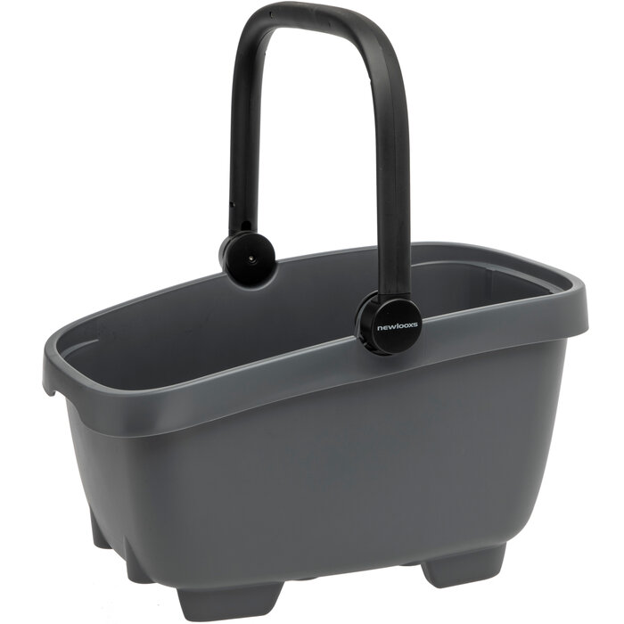 Gerecyclede (honden)fietsmand New Looxs Clipper Racktime 2.0 - anthraciet
