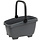 Gerecyclede (honden)fietsmand New Looxs Clipper MIK 28 liter - 49 x 37 x 29 cm - anthraciet