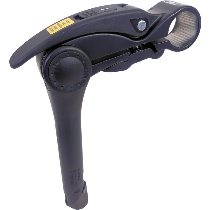 Promax Stuurpen 1" Promax aluminium 0-70° verstelbare hoek met ø31,8 mm klem - zwart