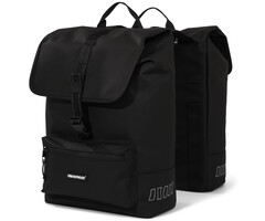 Gerecyclede dubbele fietstas Urban Proof Cargo 38 liter 30 x 15 x 42 cm - zwart