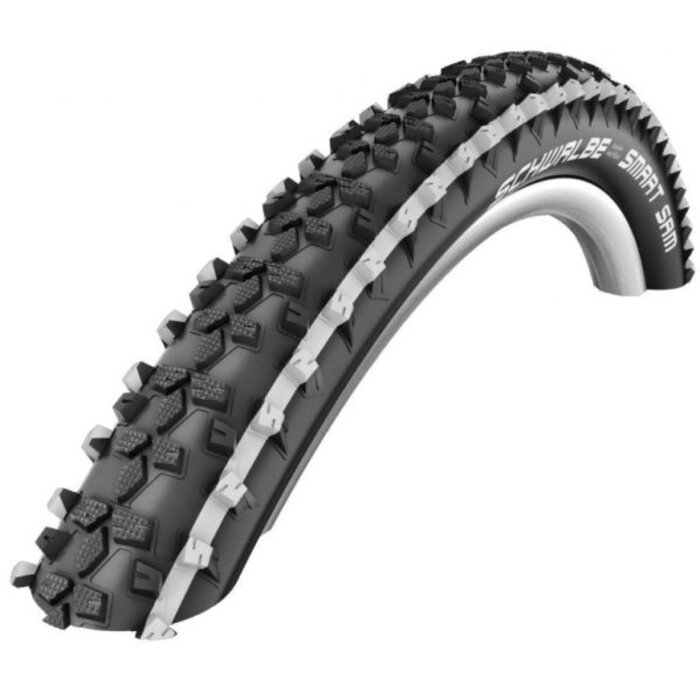 Schwalbe Buitenband Schwalbe Smart Sam Performance 26 x 2.25" / 57-559 mm - zwart met witte streep