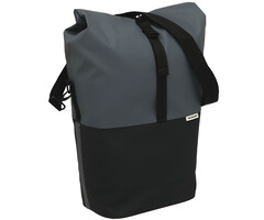 Fietsshopper New Looxs Nyborg 17 liter 30 x 17 x 37 cm - donkergrijs/zwart