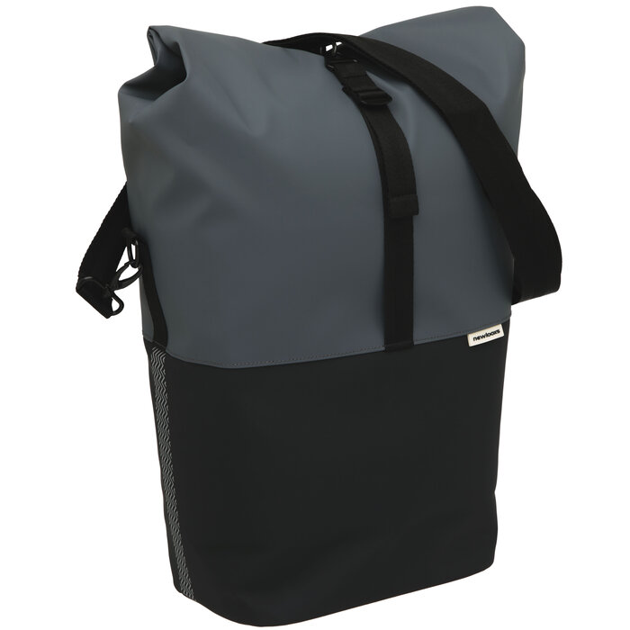 Fietsshopper New Looxs Nyborg 17 liter 30 x 17 x 37 cm - donkergrijs/zwart