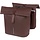 Dubbele fietstas Basil City MIK 28-32 liter 12 x 30 x 33 cm - roasted brown