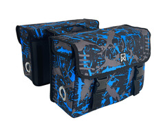 Willex Willex Dubbele Fietstas - Ice - 34L