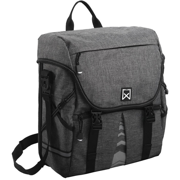 Willex Willex Enkele Fietstas - Pakaftas - XL1200 - 25L - Antraciet