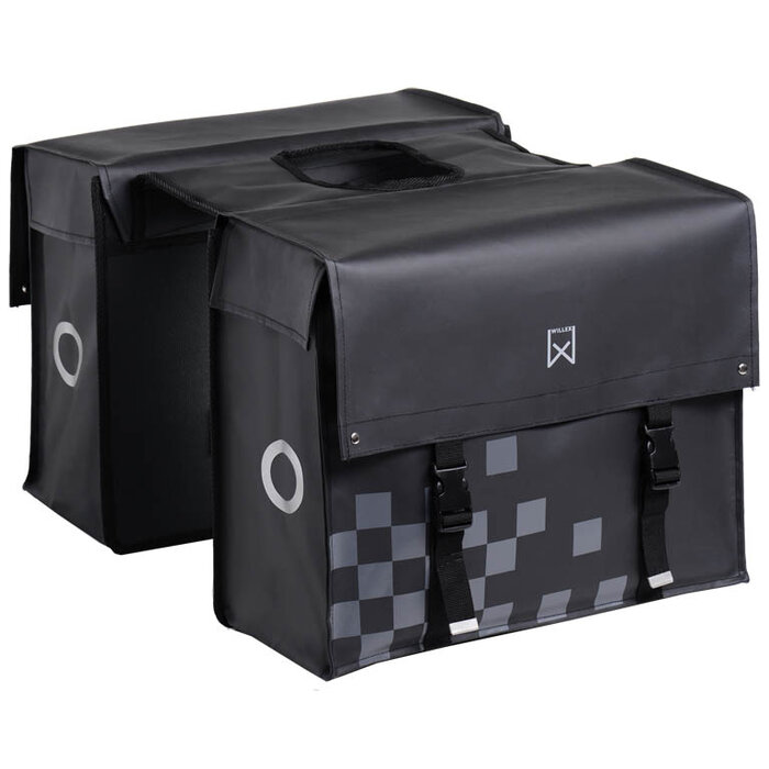 Willex Willex Dubbele Bisonyl Tas 46L Matzwart