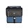 Dubbele Canvas Kantoortas Blauw/Zwart