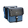 Dubbele Canvas Kantoortas Blauw/Zwart