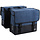 Willex Dubbele Fietstas - Canvas - Blauw/Zwart - 40L