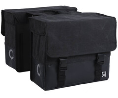 Willex Willex Dubbele Canvas Tas Plus 48L - Zwart / Matzwart
