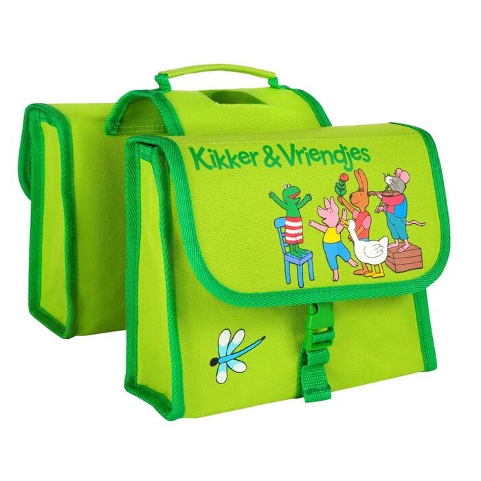 Willex Willex Dubbele Fietstas - Kikker - Groen